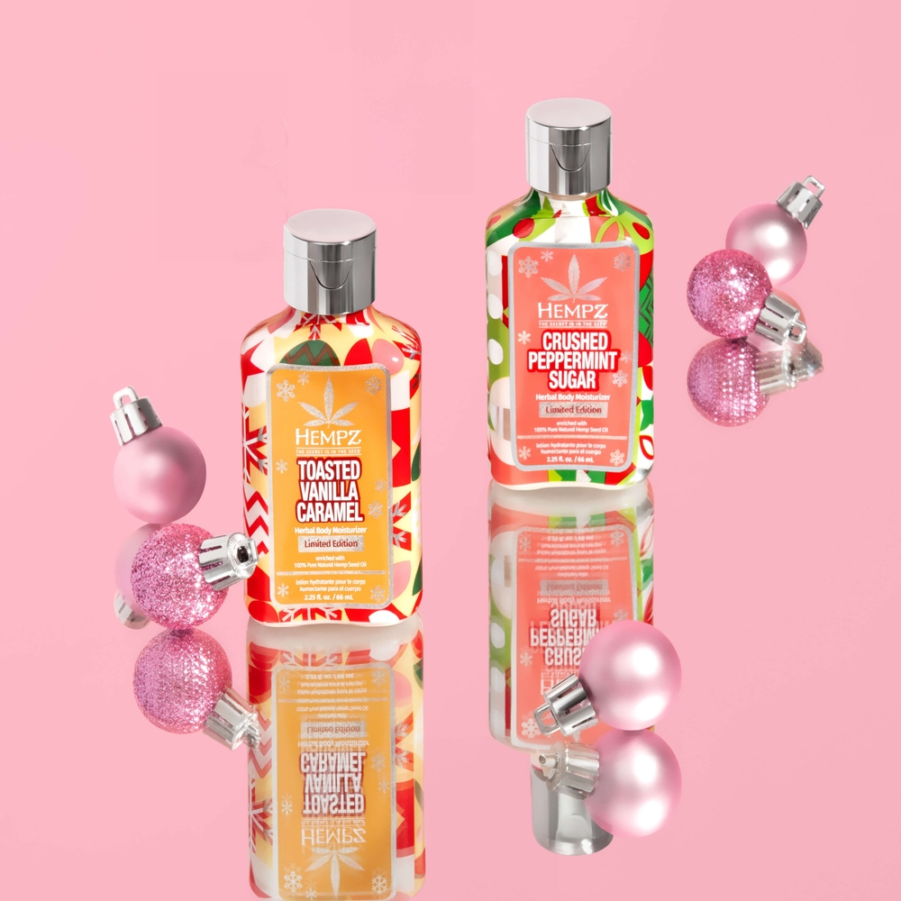 Hempz LE Mini Toasted Vanilla Caramel & Crushed Peppermint Sugar
